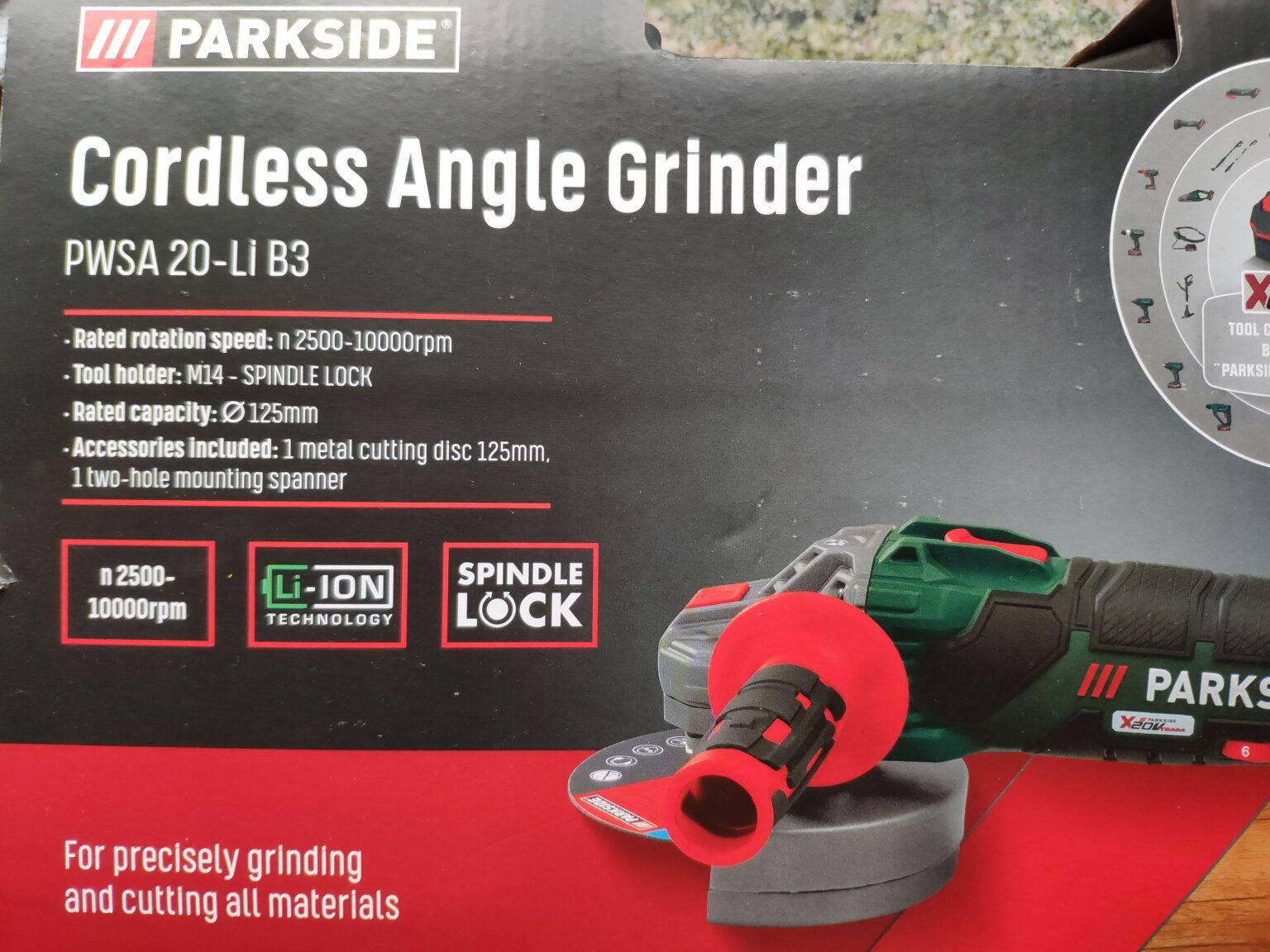 lidl cordless grinder Black field farm